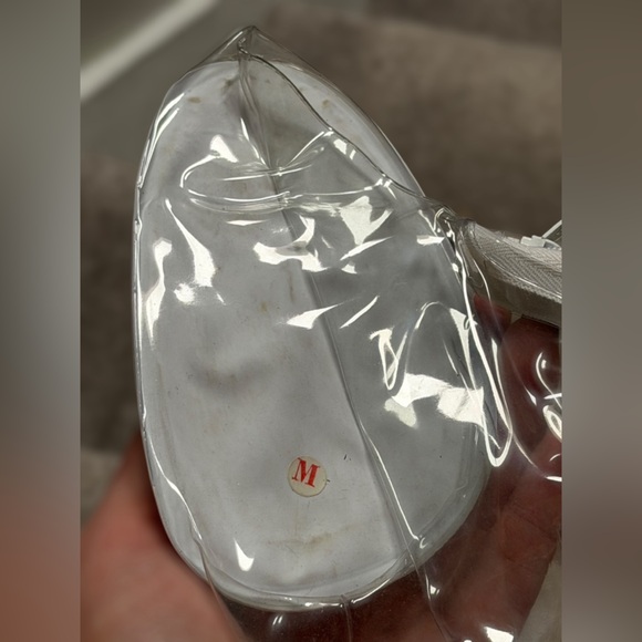 Vintage 60s Shoemate Clear Rain Shoe Covers Mid Century Mod High Heels Women 7/8 - Picture 9 of 11